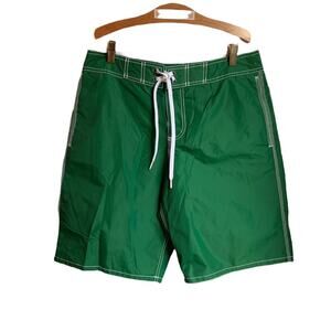 OLD NAVY Men’s Green with Stripes Board Shorts / Size: Medium